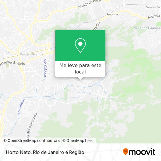 Horto Neto mapa