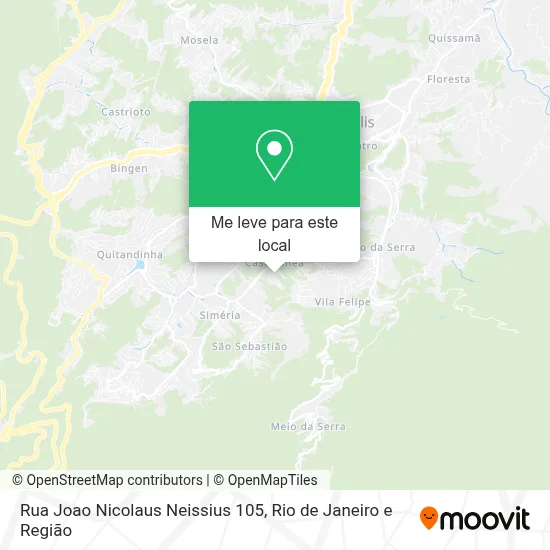 Rua Joao Nicolaus Neissius 105 mapa