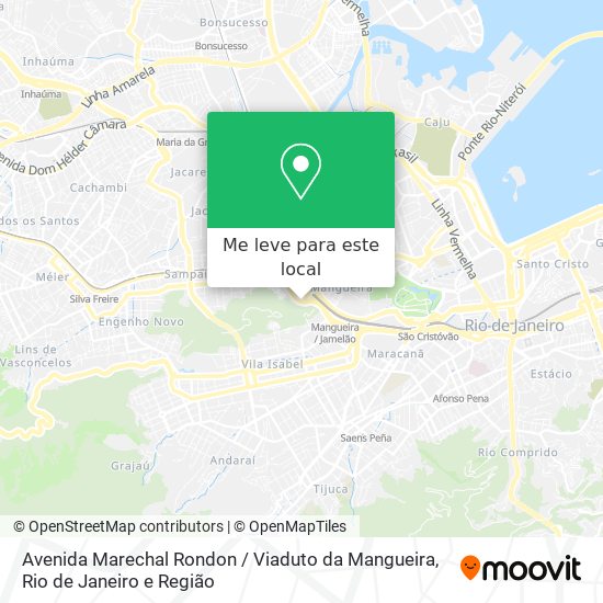 Avenida Marechal Rondon / Viaduto da Mangueira mapa