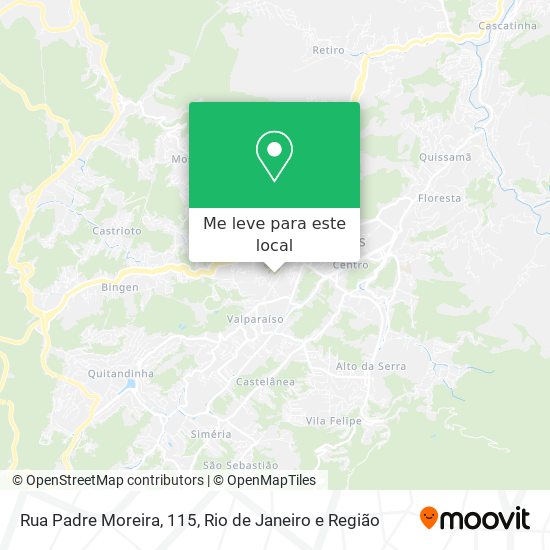 Rua Padre Moreira, 115 mapa