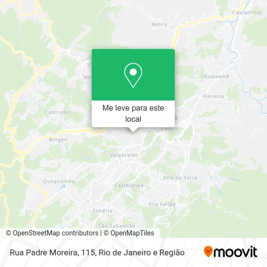 Rua Padre Moreira, 115 mapa