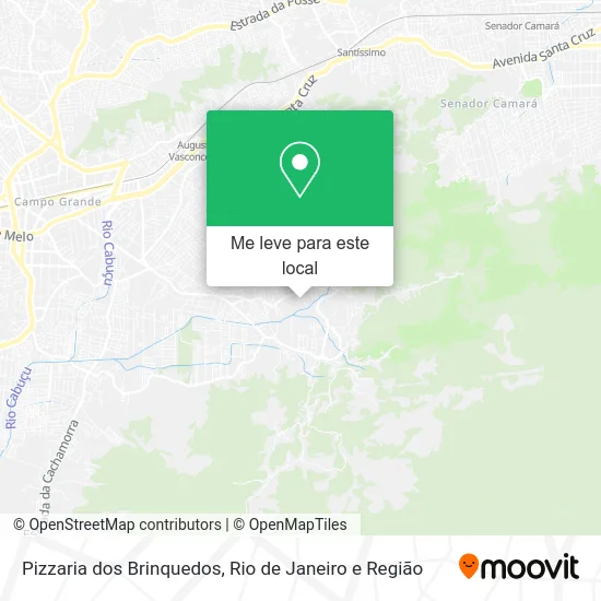 Pizzaria dos Brinquedos mapa