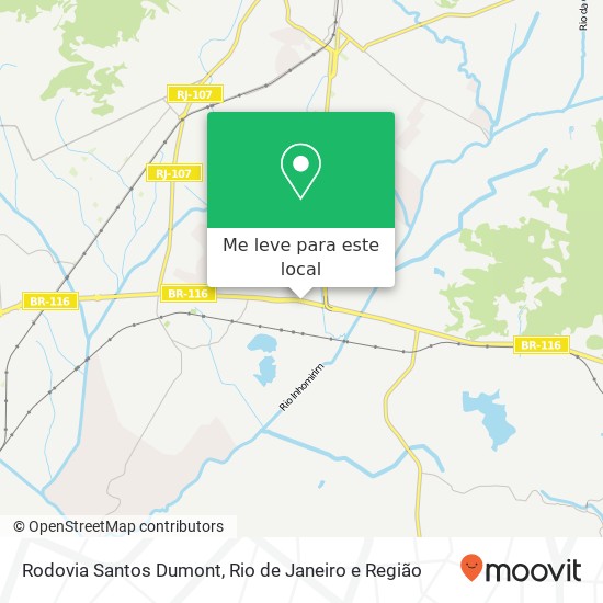 Rodovia Santos Dumont mapa