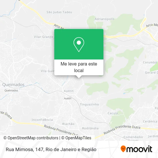 Rua Mimosa, 147 mapa