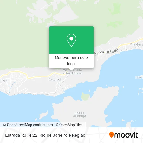 Estrada RJ14 22 mapa