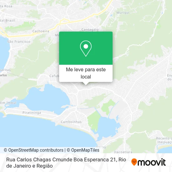 Rua Carlos Chagas Cmunde Boa Esperanca 21 mapa