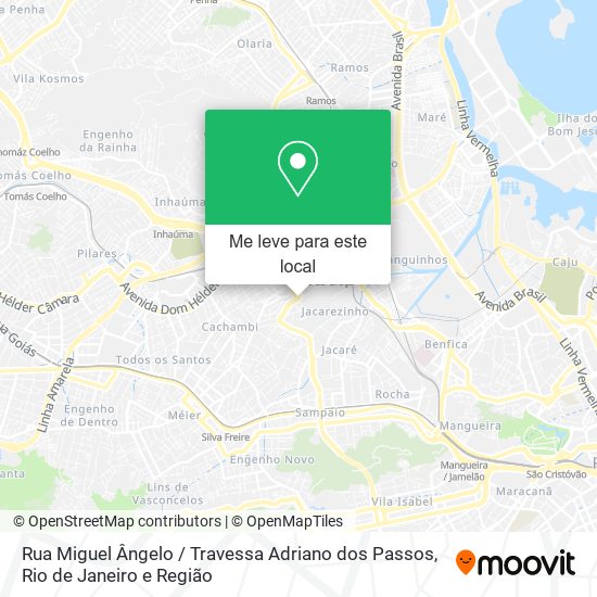 Rua Miguel Ângelo / Travessa Adriano dos Passos mapa