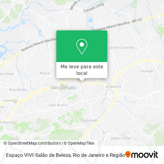 Espaço VIVI-Salão de Beleza mapa