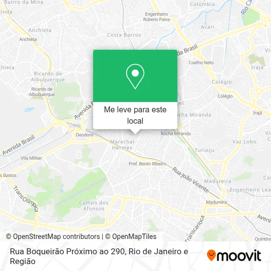 Rua Boqueirão Próximo ao 290 mapa