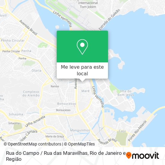 Rua do Campo / Rua das Maravilhas mapa