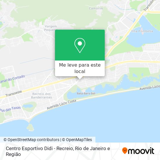 Centro Esportivo Didi - Recreio mapa