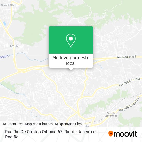 Rua Rio De Contas Oiticica 67 mapa