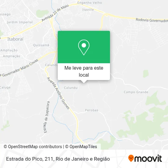Estrada do Pico, 211 mapa