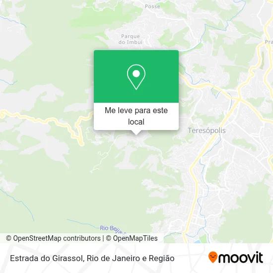 Estrada do Girassol mapa