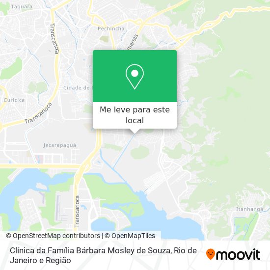Clínica da Família Bárbara Mosley de Souza mapa
