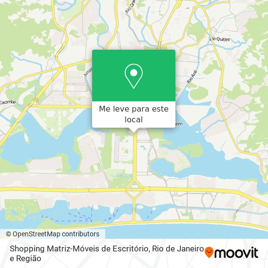 Shopping Matriz-Móveis de Escritório mapa