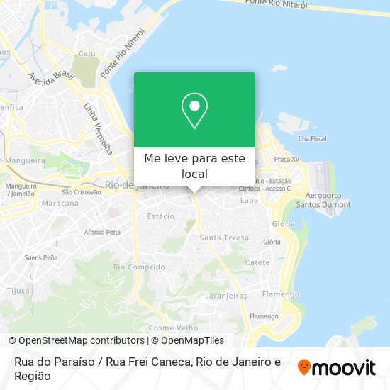Rua do Paraíso / Rua Frei Caneca mapa