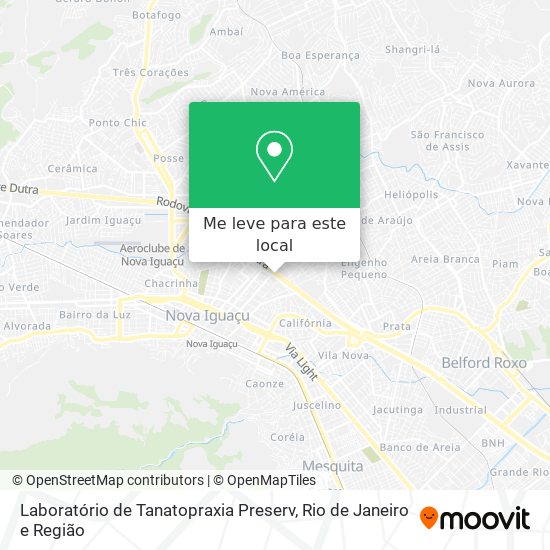 Laboratório de Tanatopraxia Preserv mapa