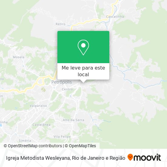 Igreja Metodista Wesleyana mapa
