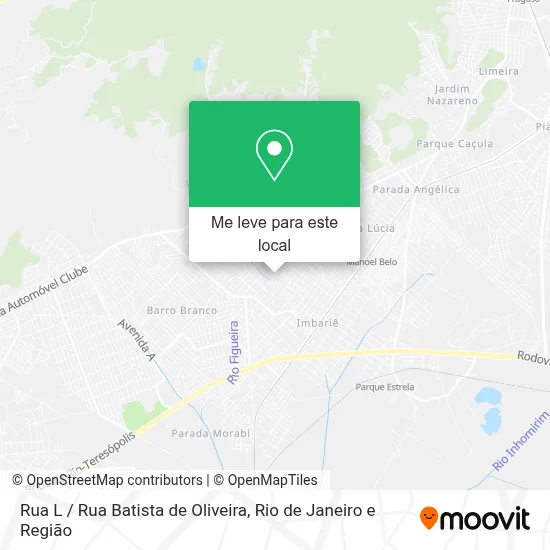 Rua L / Rua Batista de Oliveira mapa