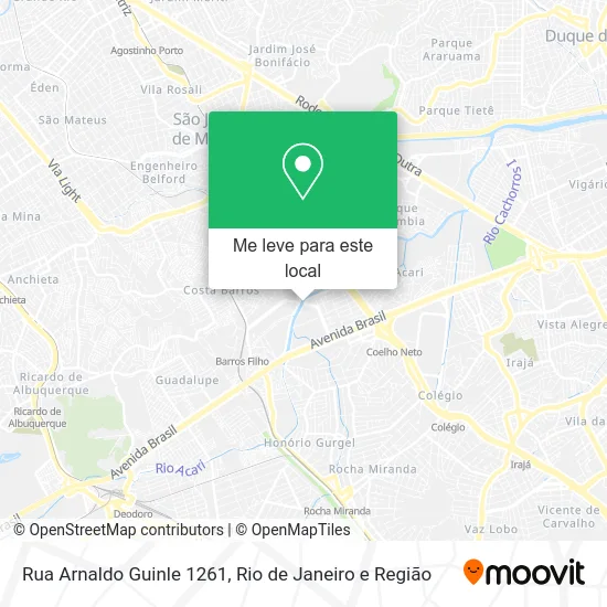 Rua Arnaldo Guinle 1261 mapa