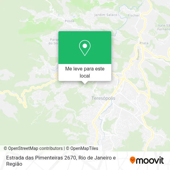 Estrada das Pimenteiras 2670 mapa