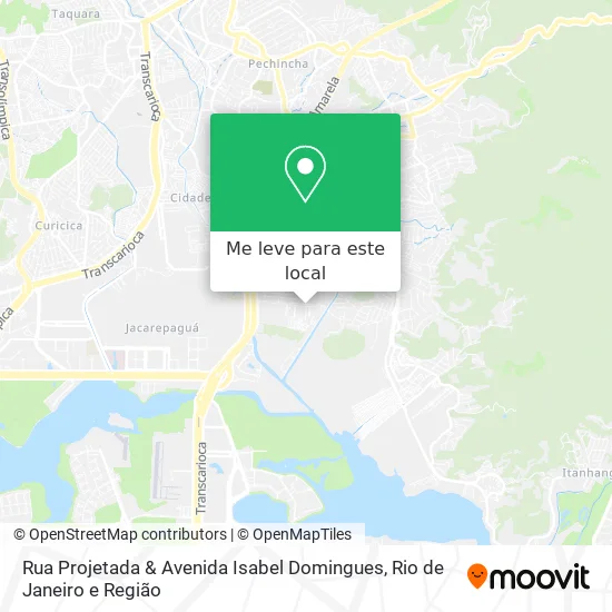 Rua Projetada & Avenida Isabel Domingues mapa