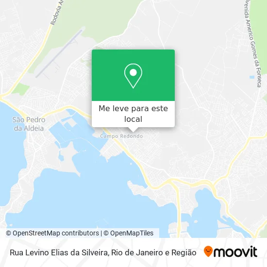 Rua Levino Elias da Silveira mapa