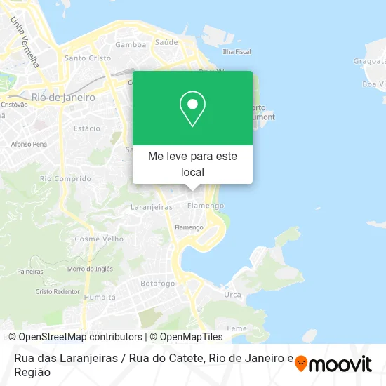 Rua das Laranjeiras / Rua do Catete mapa