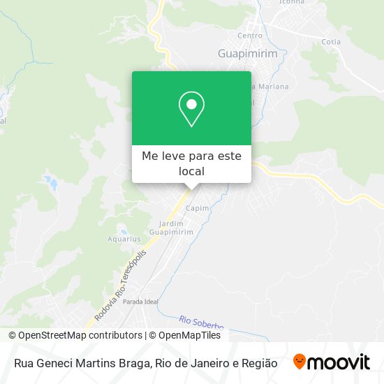 Rua Geneci Martins Braga mapa