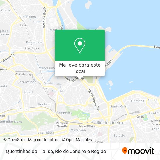 Quentinhas da Tia Isa mapa