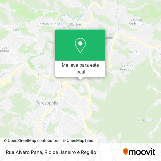 Rua Alvaro Paná mapa