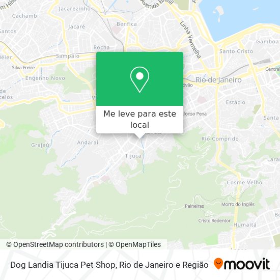 Dog Landia Tijuca Pet Shop mapa