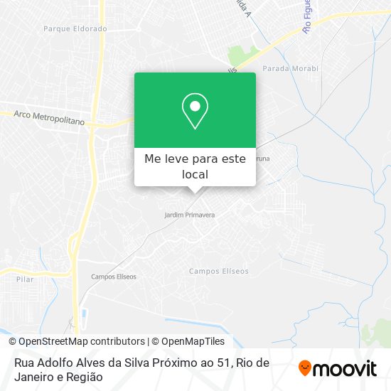 Rua Adolfo Alves da Silva Próximo ao 51 mapa