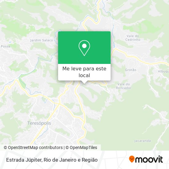 Estrada Júpiter mapa