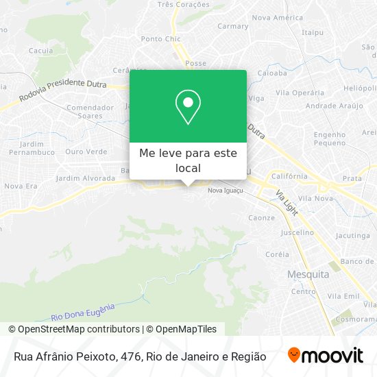 Rua Afrânio Peixoto, 476 mapa