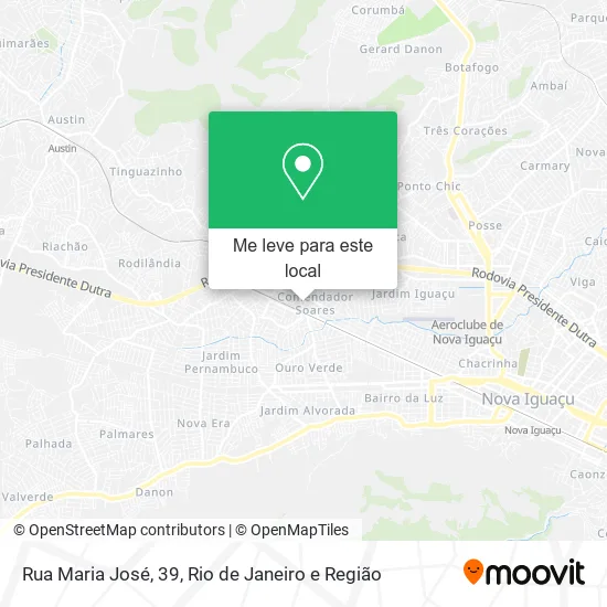 Rua Maria José, 39 mapa