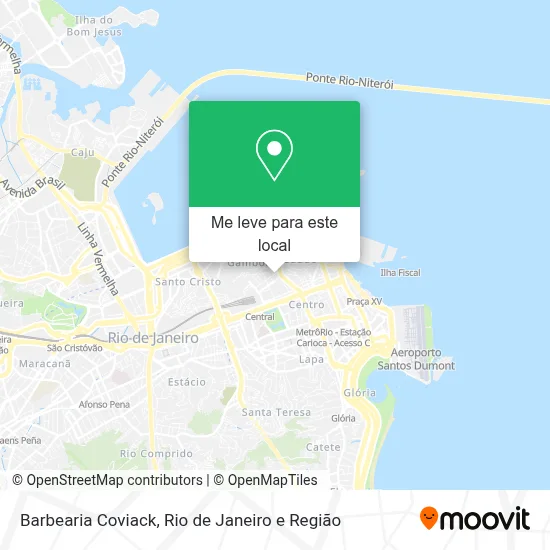 Barbearia Coviack mapa
