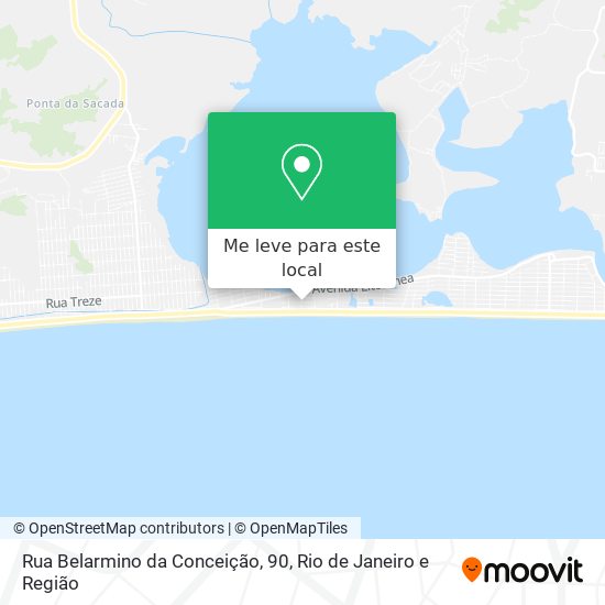 Rua Belarmino da Conceição, 90 mapa