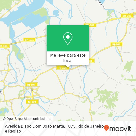 Avenida Bispo Dom João Matta, 1073 mapa