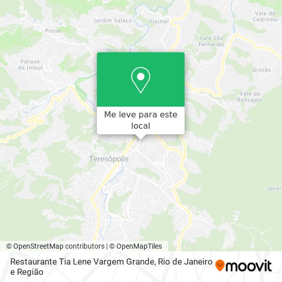 Restaurante Tia Lene Vargem Grande mapa