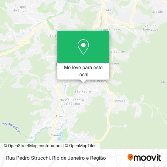 Rua Pedro Strucchi mapa