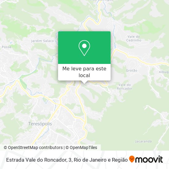 Estrada Vale do Roncador, 3 mapa