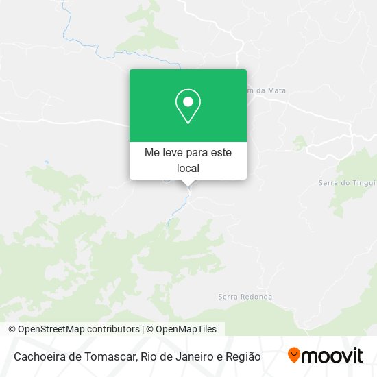 Cachoeira de Tomascar mapa