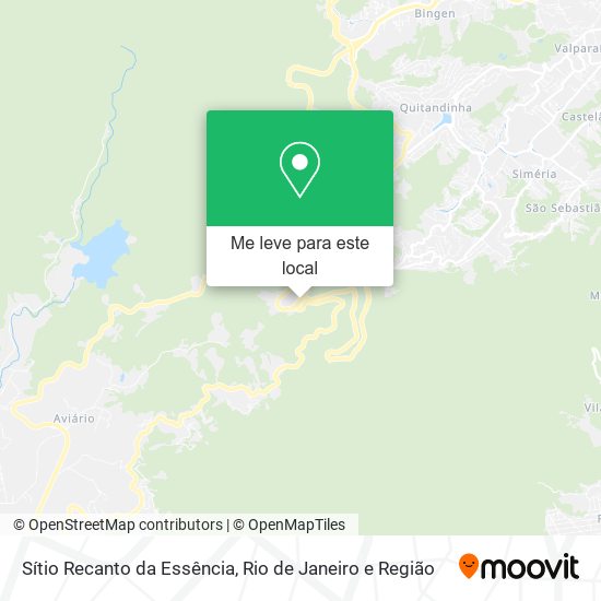 Sítio Recanto da Essência mapa
