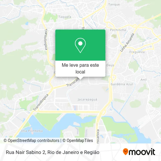 Rua Nair Sabino 2 mapa