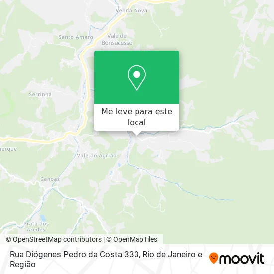 Rua Diógenes Pedro da Costa 333 mapa