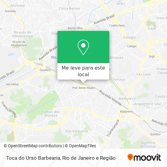 Toca do Urso Barbearia mapa