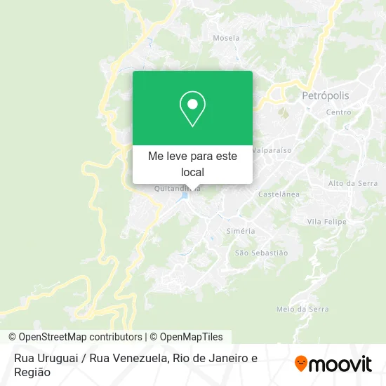 Rua Uruguai / Rua Venezuela mapa