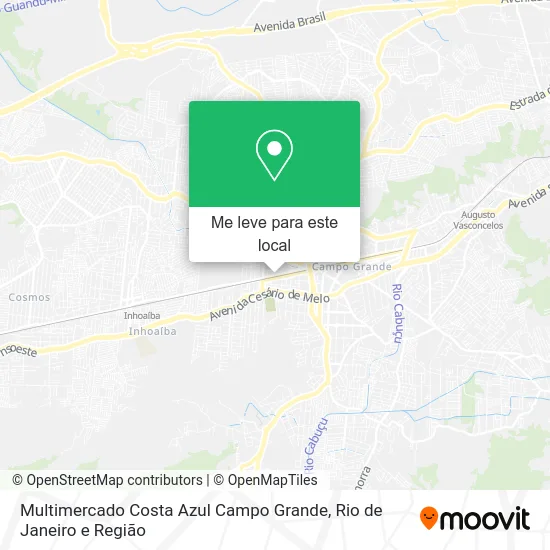 Multimercado Costa Azul Campo Grande mapa
